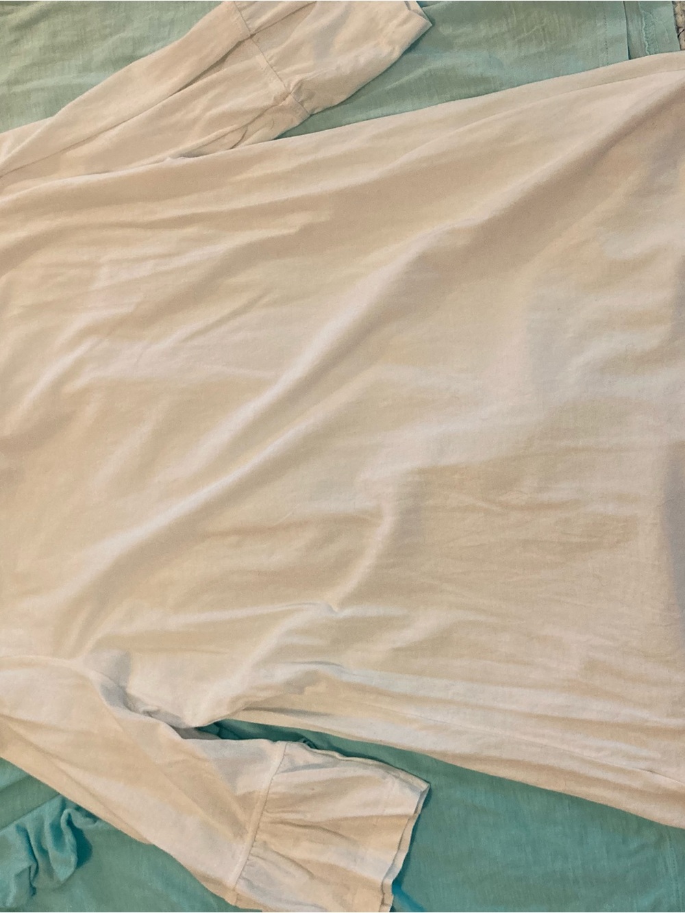 Lilly Pulitzer Green, Aqua & White Ruffle-Trim Tops - Set of 5 - Picture 4 of 16